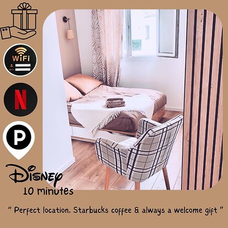 Studio Easy Check-In 8 Mins Disneyland 35 Mins Paris Free Starbucks Coffee Parking Wifi Bussy-Saint-Georges Exterior foto